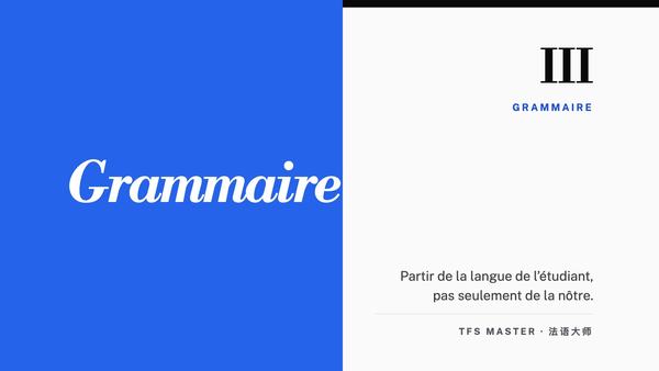 Une grammaire pensée pour des sinophones